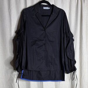 Harshman NWOT size s Black Button-Up Blouse
